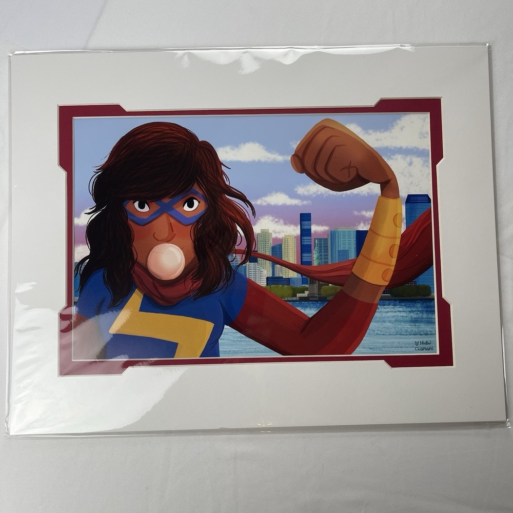 Ms‎ Marvel Kamala Khan Disney Print By Nidhi Chanani